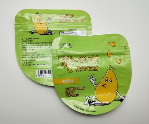 borse a forma di su ordinazione 40g per il piccolo sacchetto di plastica di Candy PE80 con la chiusura lampo