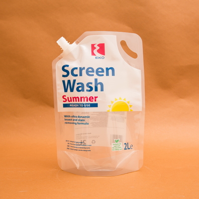 il supporto della plastica 2L sul sacchetto liquido del becco insacca per il lavaggio dello schermo dei liquidi