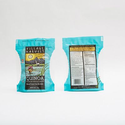 la quinoa di 10oz PET12 semina le borse di imballaggio per alimenti con chiara rotocalcografia della finestra