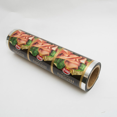 Salsiccia d'imballaggio Ham Meat Pieces Seal di EVOH VMPET Tray Printed Lidding Film Food