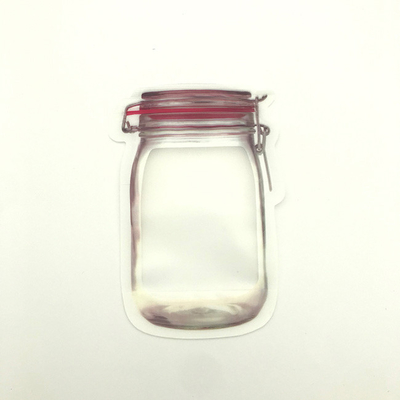 Su ordinazione eliminabile PET12 a forma di insacca il sacchetto di plastica della chiusura lampo della radura 80g