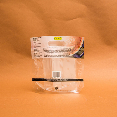 borse d'imballaggio asciutte OPP CPP della frutta e di verdura di PA di 80mm con la chiusura lampo