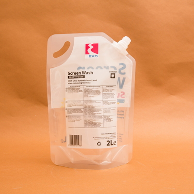il supporto della plastica 2L sul sacchetto liquido del becco insacca per il lavaggio dello schermo dei liquidi