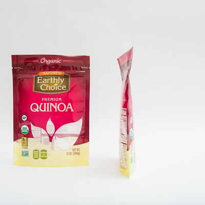 La quinoa 12OZ sta su imballaggio del sacchetto di plastica di rotocalcografia del sacchetto il piccolo