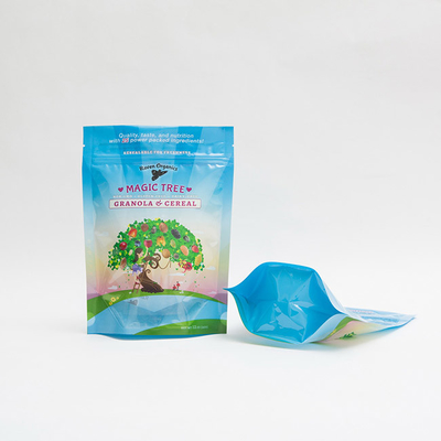 L'abitudine di 12OZ 100mm ha stampato il sacchetto a chiusura lampo della chiusura lampo di plastica che imballa per il cereale del Granola