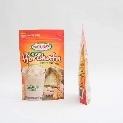 14OZ ha stampato il supporto di plastica sulle borse d'imballaggio a chiusura lampo su ordinazione del riso istantaneo del sacchetto