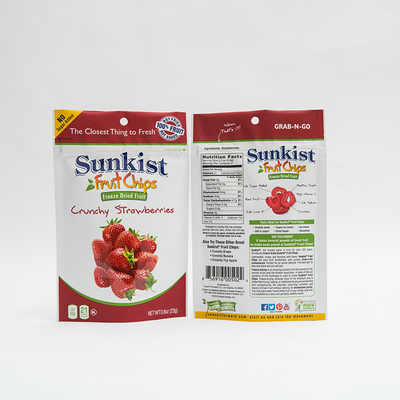 80mm che la metallina OPV sta sul sacchetto della serratura dello zip hanno stampato la borsa asciutta di plastica dell'imballaggio della frutta 0.8oz