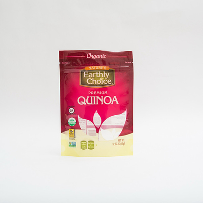 La quinoa 12OZ sta su imballaggio del sacchetto di plastica di rotocalcografia del sacchetto il piccolo