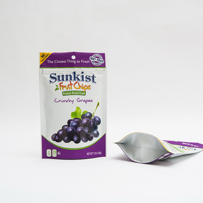 la frutta 1.2oz scheggia il supporto di VMPET sull'imballaggio di plastica del sacchetto risigillabile della borsa della chiusura lampo