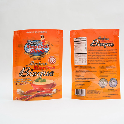 Le borse dell'imballaggio di plastica di 105 micron 16OZ stanno sui sacchetti per l'imballaggio per alimenti