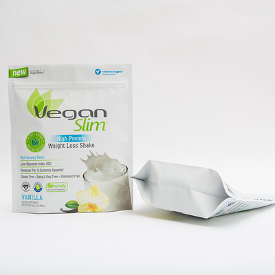 L'imballaggio per alimenti di 1.5LB 100mm insacca il sacchetto di plastica ad alta percentuale proteica di 140 MIC Zip Lock Stand Up