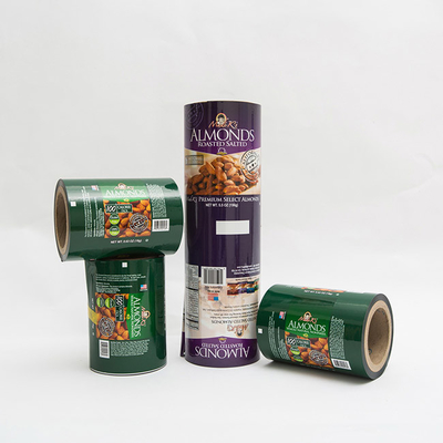 Rotolo di film plastico dell'involucro del film di imballaggio per alimenti della mandorla 0.63OZ Logo Printed