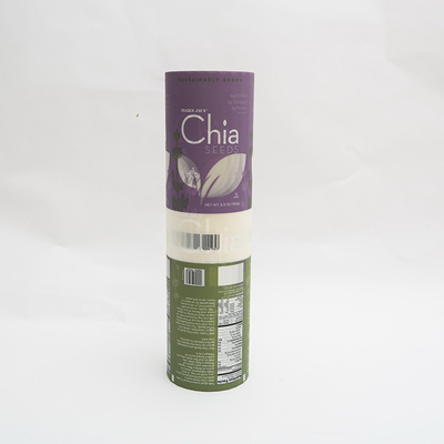 8.5oz Chia Seeds Printed Shrink Wrap che imballa imballaggio per alimenti dei film antimicrobici flessibili