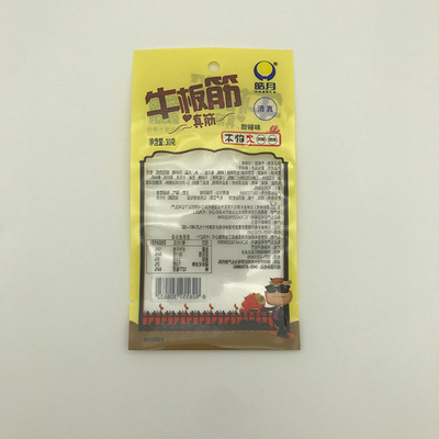 sacchetto laterale della guarnizione tre trasparenti di Rib Food Packaging Bags CPP del manzo 30g