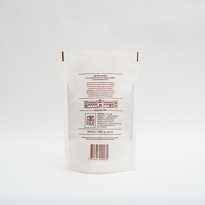 Borse d'imballaggio del caffè di superficie lucido senza borsa di caffè della chiusura lampo 250g