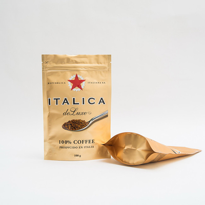 supporto d'imballaggio del di alluminio della borsa del caffè di 100g AL7 su caffè su ordinazione Bean Bags