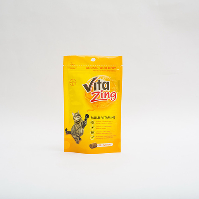 92 micron di PE80 stanno sul multivitaminico di plastica d'imballaggio Cat Food Package della borsa dell'alimento per animali domestici